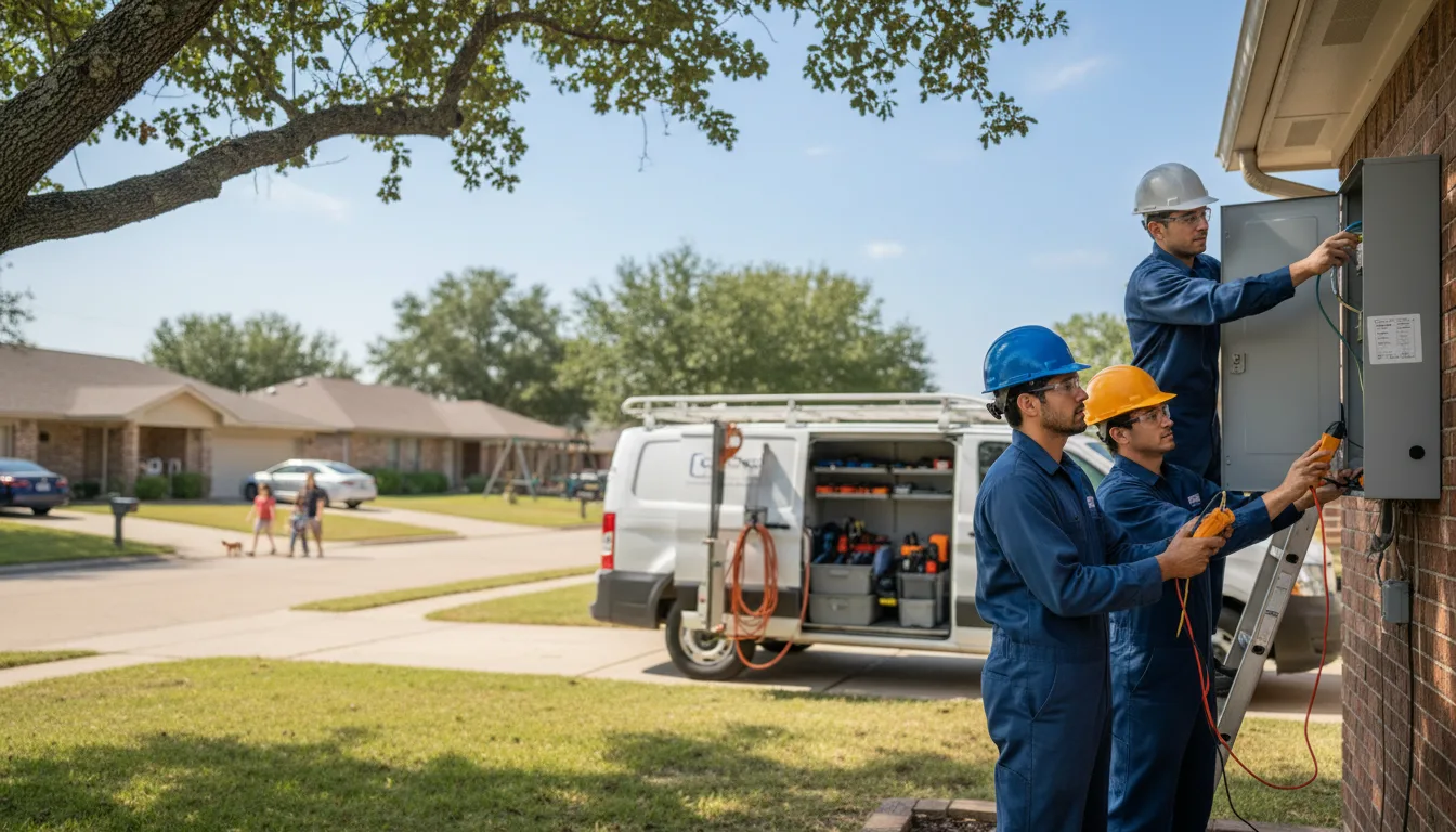 Certified electrician providing emergency electrical services in Geneseo, KS